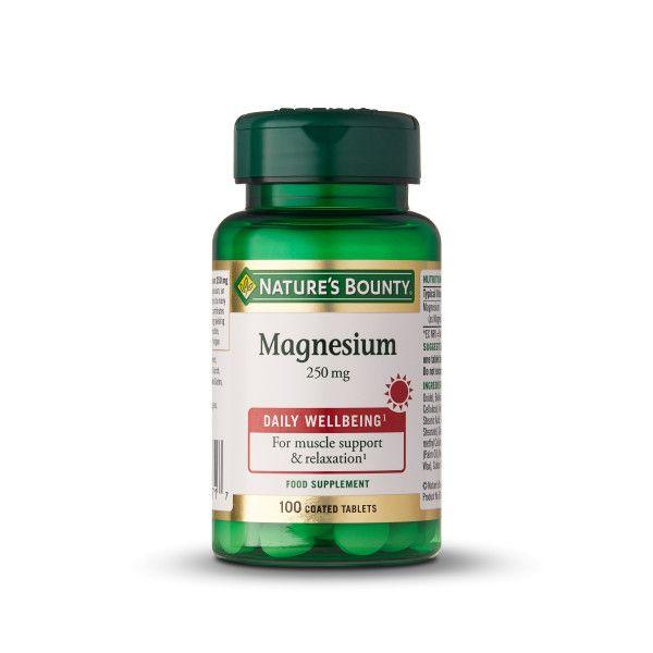 Magnésio 250mg 100comp Nature's Bounty