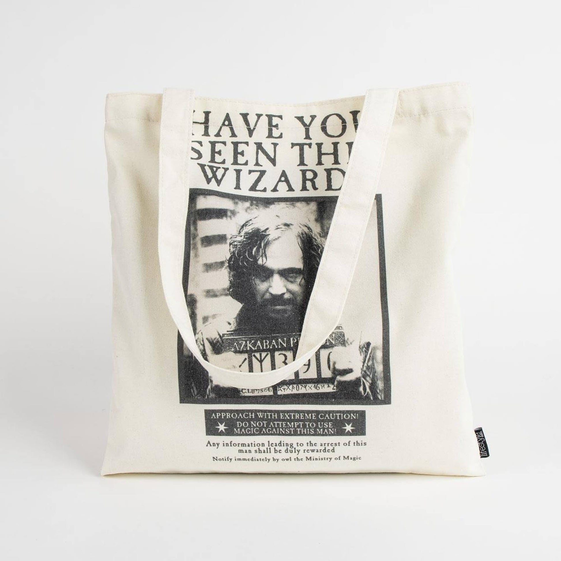 Bolsa Shopping Harry Potter, Unisex Adulto, Blanco Y Negro_1
