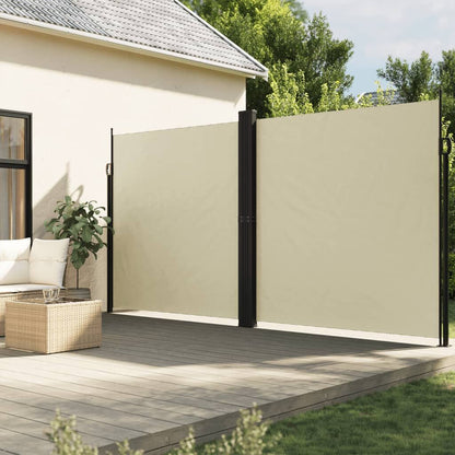 Vidaxl Toldo Lateral Retráctil Crema 220x600 Cm_1
