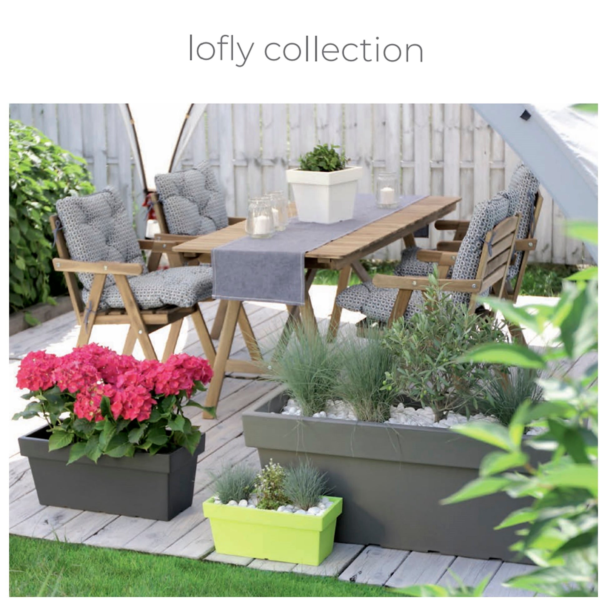Maceta Lofly Square 7,2l., Dimensiones (mm) 193x193x293, Color Gris Piedra_1