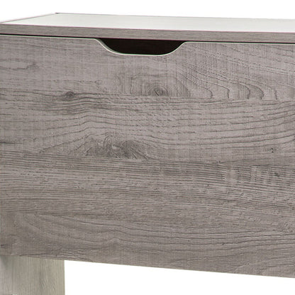 Wellhome Almacenamiento Zapatos 3 Cajones Madera Gris_4