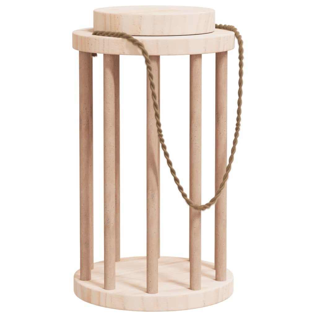 Vidaxl Comedero De Heno Para Conejos Madera Maciza Abeto Ø15x25,5 Cm_0