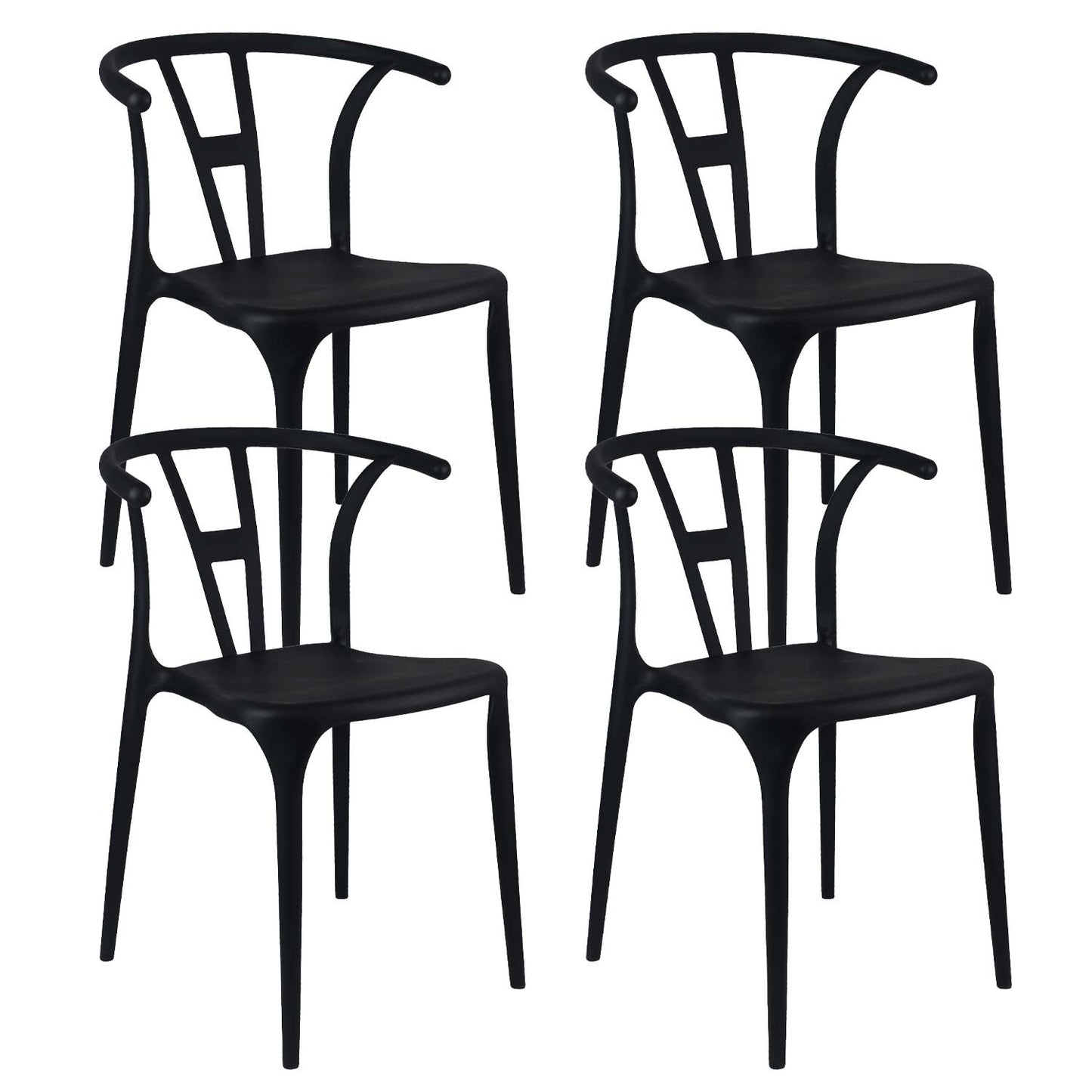 Pack 4 Sillas De Exterior Apilables Scarlett 75x52x49,5cm Thinia Home_0