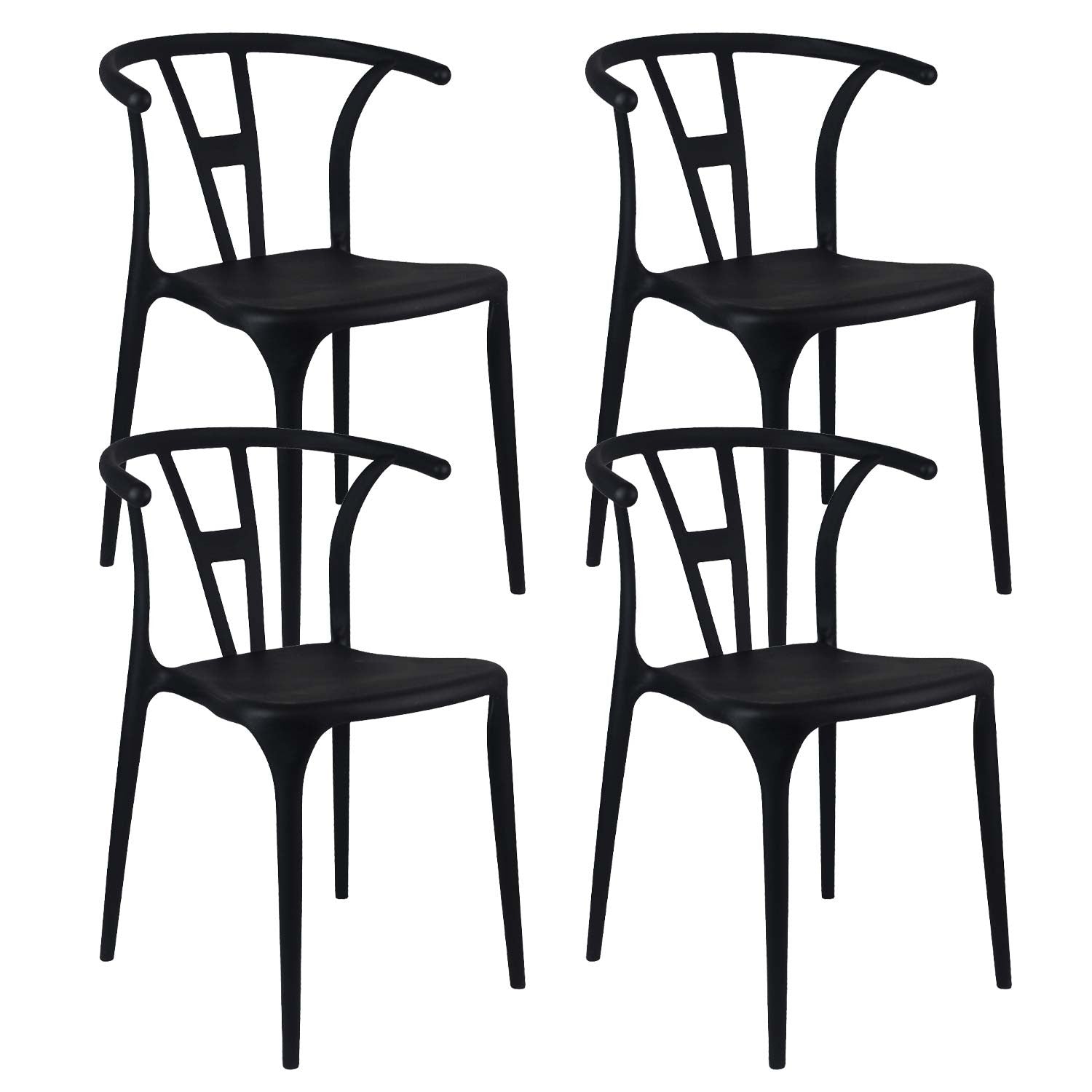 Pack 4 Sillas De Exterior Apilables Scarlett 75x52x49,5cm Thinia Home_0