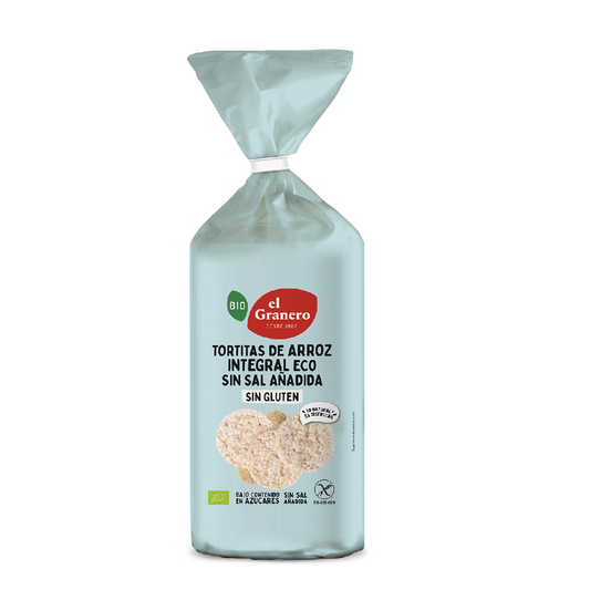 Bolinhos de arroz sem sal El Granero, 115 g
