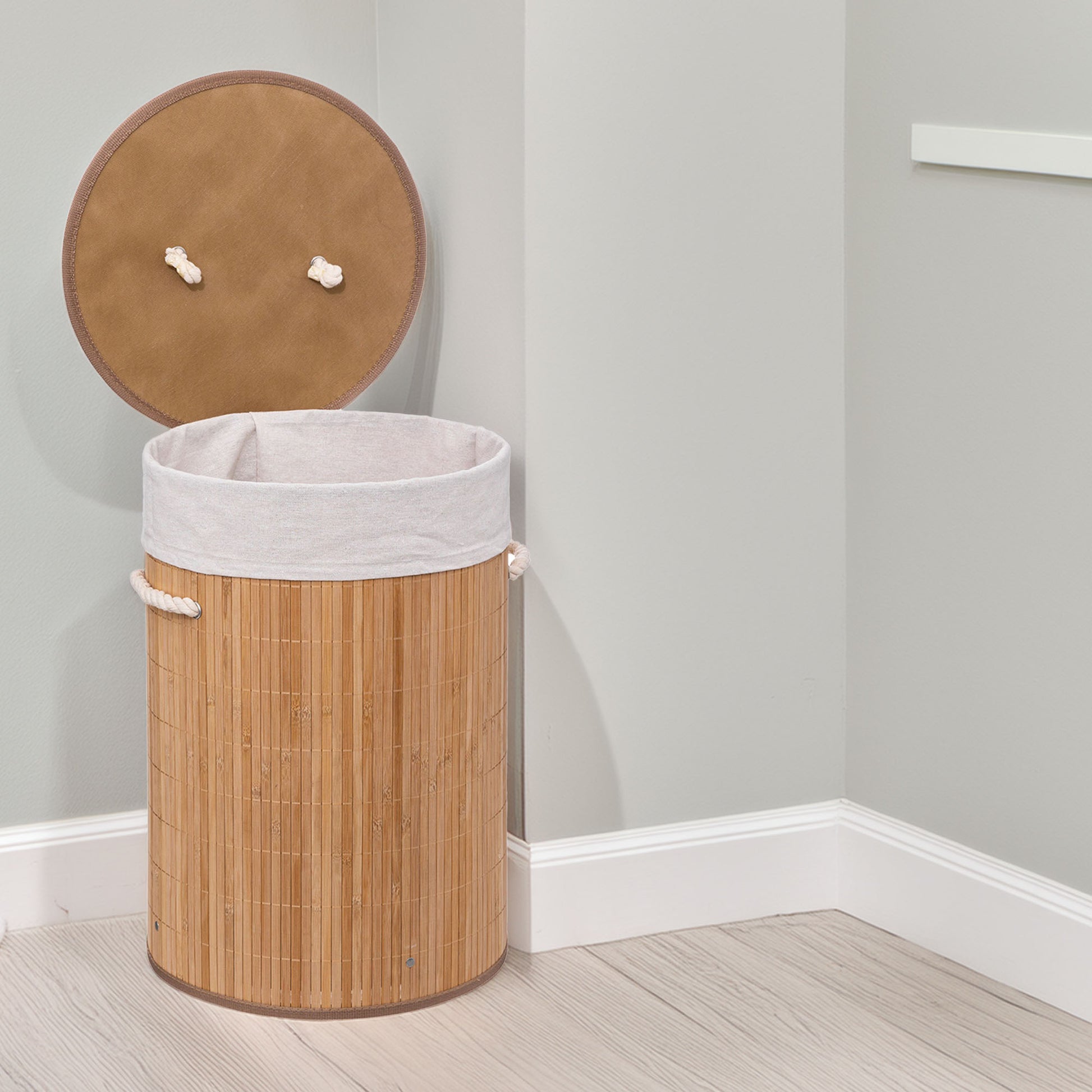 Wellhome - Cesto Para La Colada, Contenedor De Ropa Sucia, 48 L_3