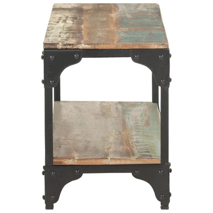 Mesa De Centro De Madera Maciza Reciclada 90x30x40 Cm_1