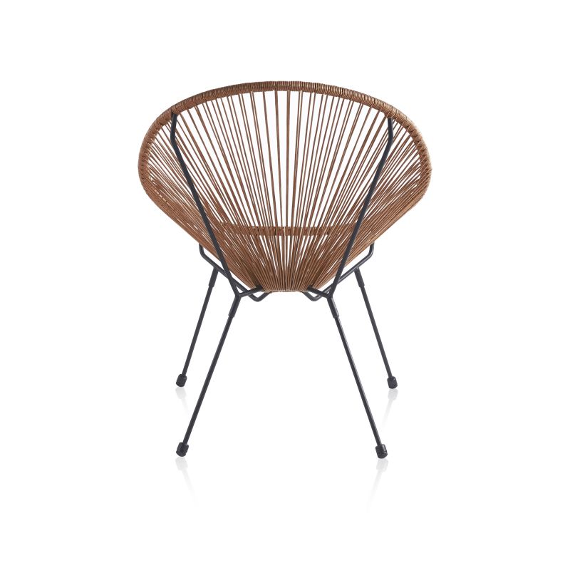 Pack 2 Sillones Jone Metal, Marrón, 80 X 85 X 71_5
