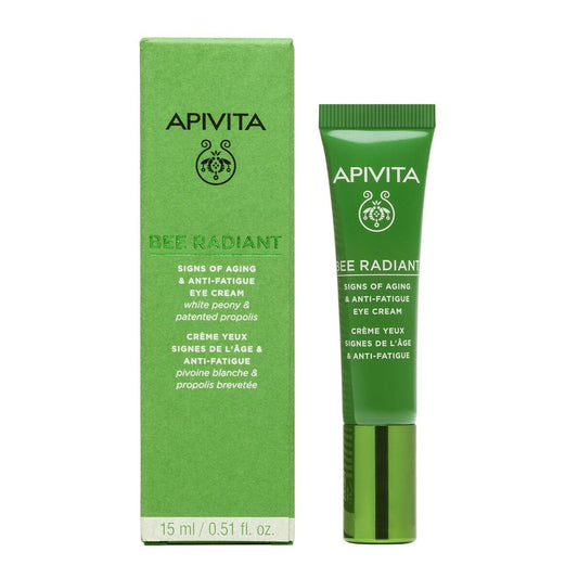 Contorno dos Olhos Sinais de Envelhecimento e Antifadiga com Peónia Branca e Própolis Bee Radiant 15 ml