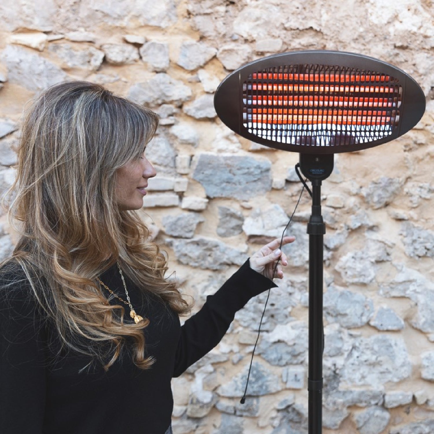 Cecotec Calefactor De Exterior Calefactor Halógeno Ext. De Pie Ready Warm 8100 Power Quartz_4