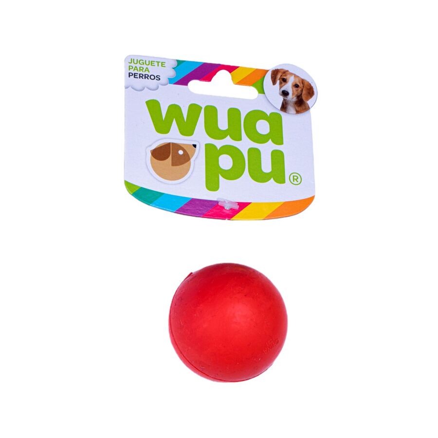 3 Pelotas Para Perro De Goma Y Caucho De 7cm De Diámetro, En Surtido De Colores Wuapu_0