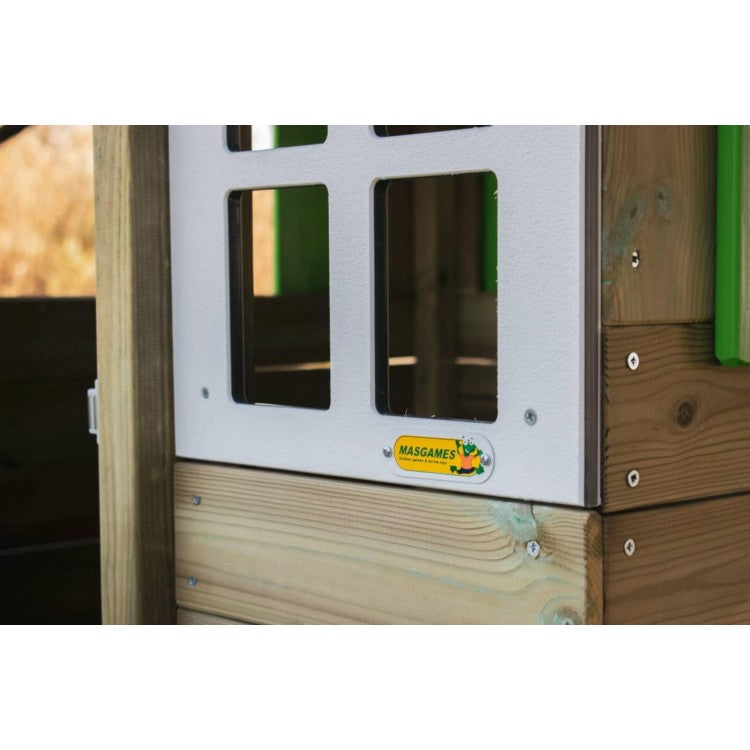 Casita De Madera Masgames Lollipop Elevada Blanca._3
