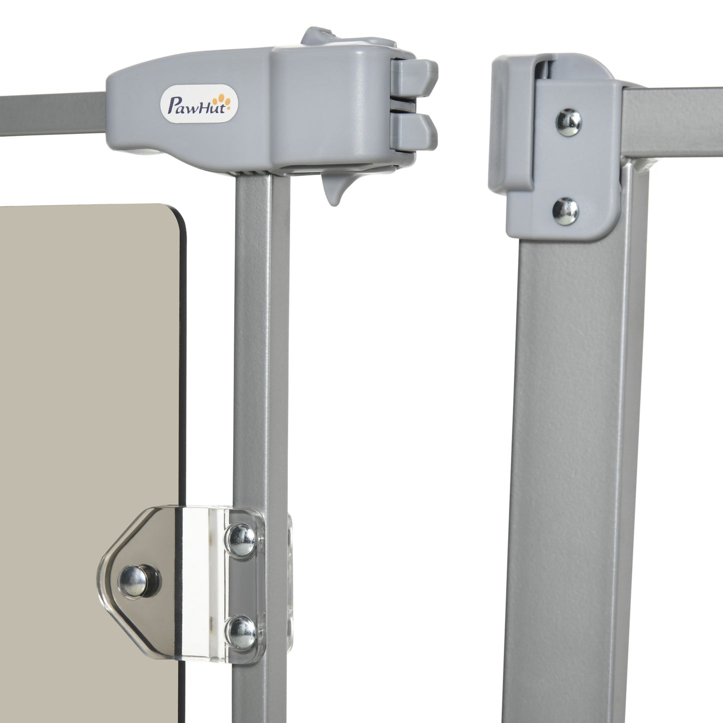 Pawhut Barrera Seguridad De Perros Escaleras Puertas 74-105 Cm Con 2 Extensiones_4