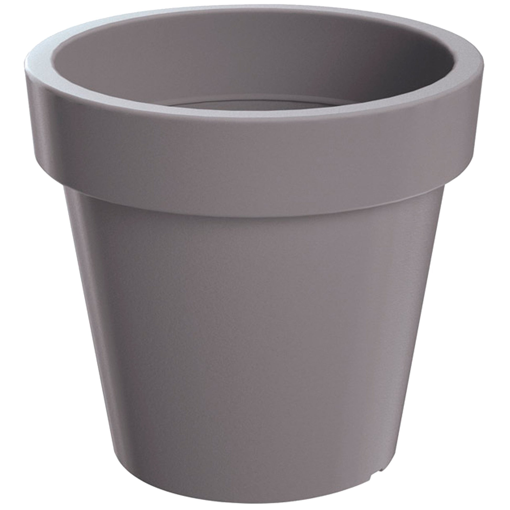 Maceta De Plastico Lofly En Color Gris 29,3 (largo) X 29,3 (ancho) X 27,1 (alto) Cm_0