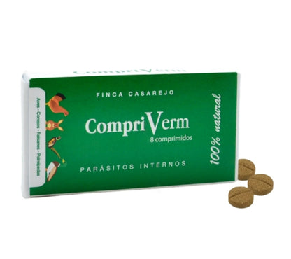 CompriVerm – Complemento nutricional en comprimidos para aves de corral (anátidas, gallinas, faisanes) – 8 comprimidos_0