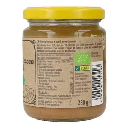 Creme de Coco, Avelã e Tâmara Rapunzel 250g