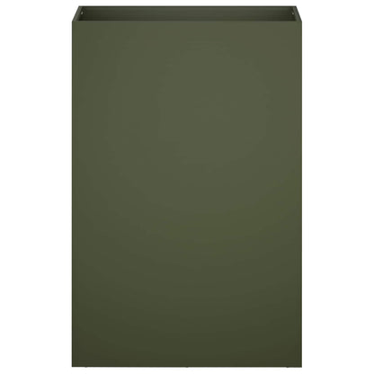 Macetero De Jardín Verde Oliva 50 X 30 X 75 Cm_2