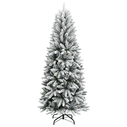 Vidaxl Árbol De Navidad Artificial Con Nieve Pvc Y Pe 180 Cm_1