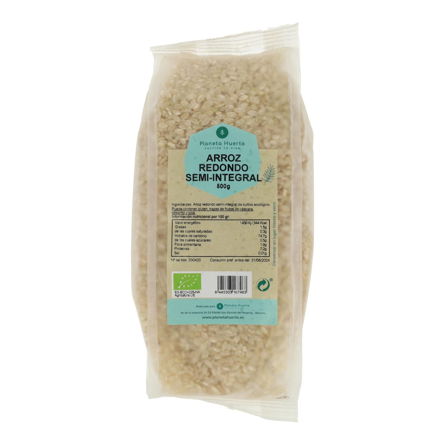 Arroz redondo semi-integral Planeta Huerto ECO 500 g