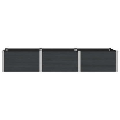 Arriate Elevado Negro 300 X 100 X 54 Cm Wpc Y Aluminio_2
