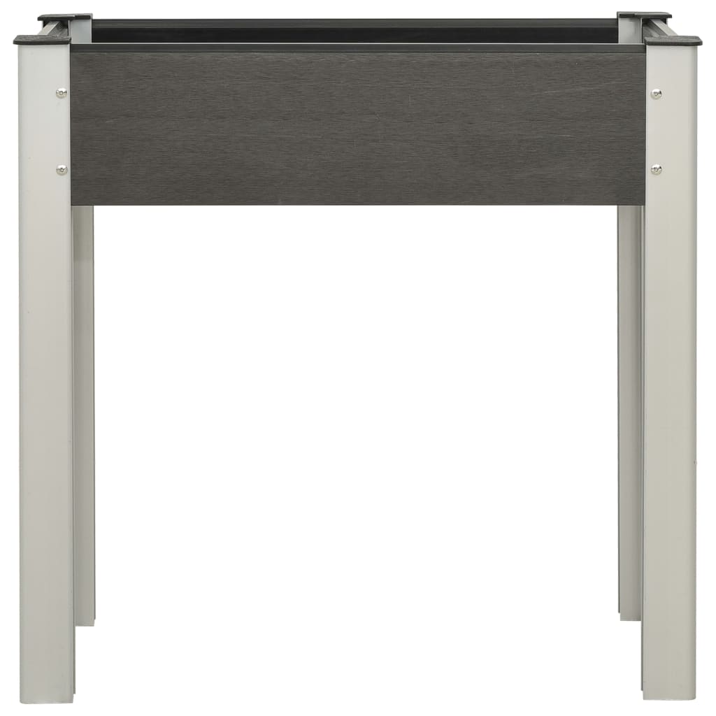Mesa De Cultivo Para Jardín Wpc Gris 75x40x75 Cm_0