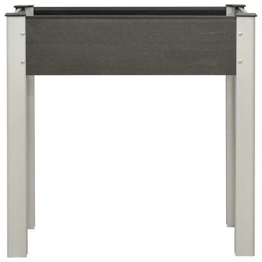 Mesa De Cultivo Para Jardín Wpc Gris 75x40x75 Cm_0