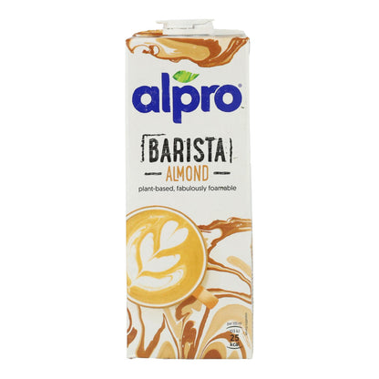 Embalagem de 8 bebidas de amêndoa Alpro Barista, 1 litro