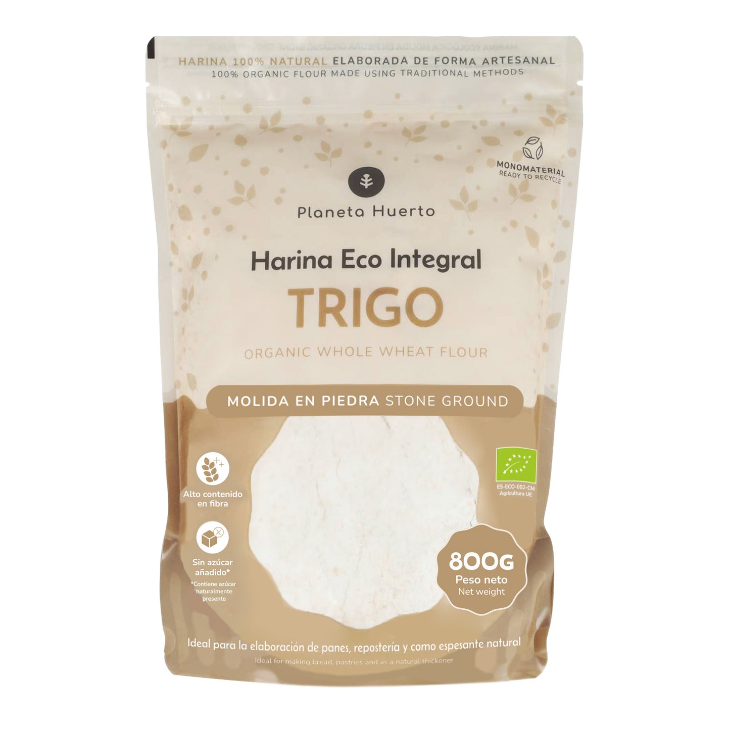 Farinha de Trigo Integral Eco Planeta Huerto 800 g