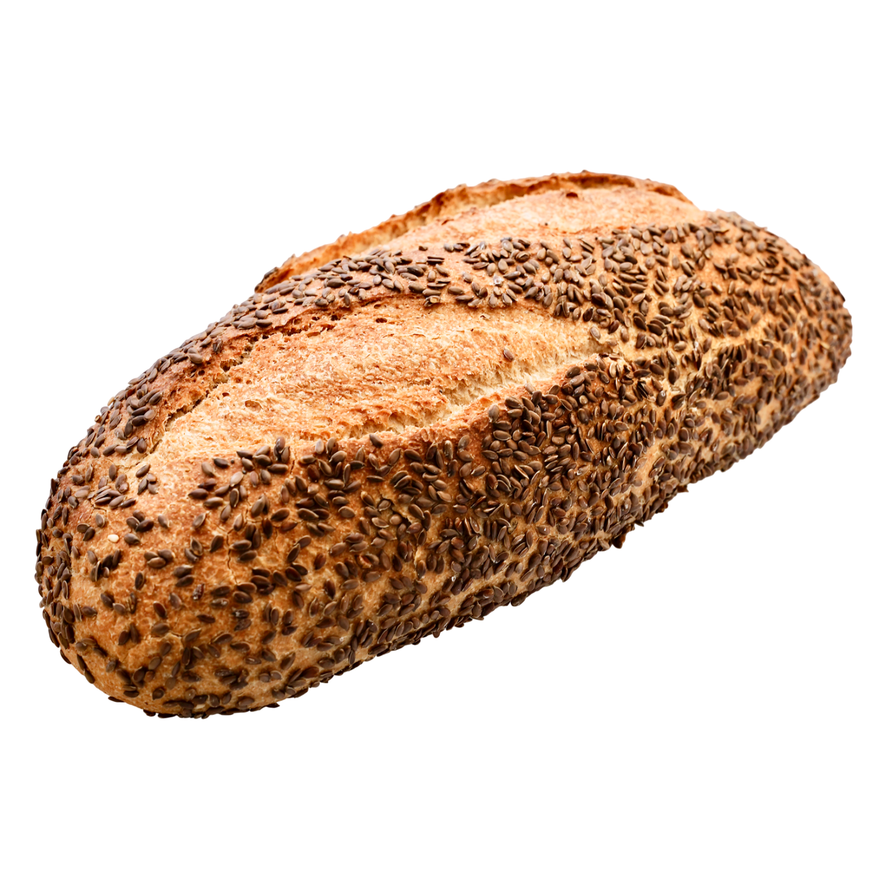 Pan oval ecológico integral con lino 500 g_0