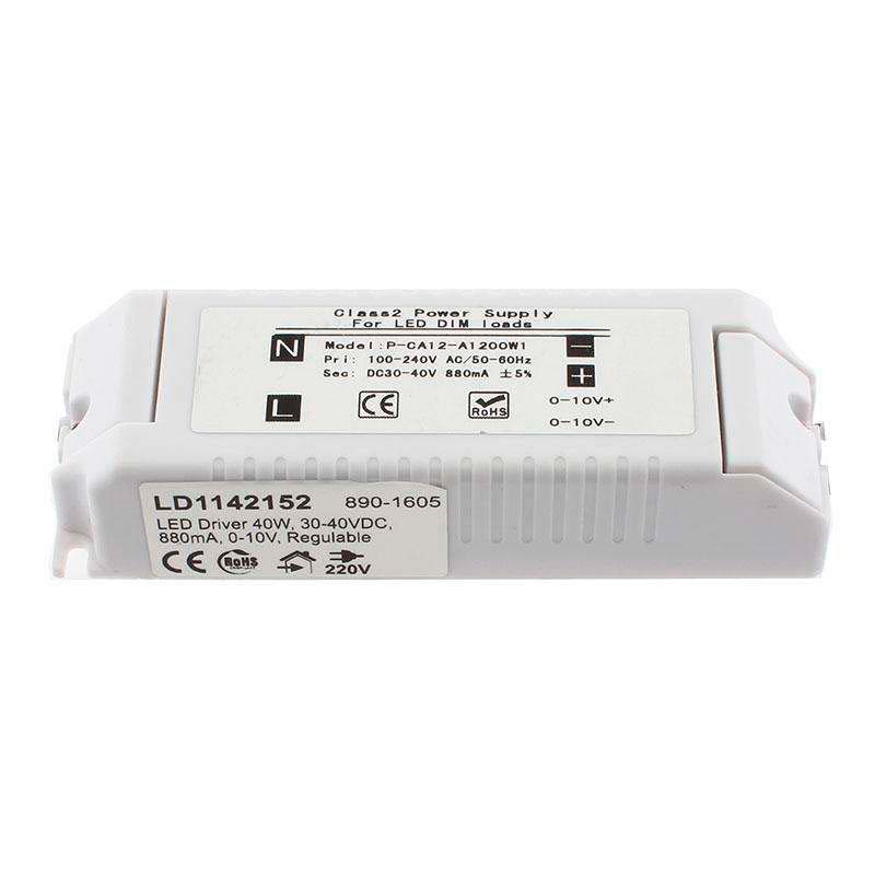 Led Driver Tuv Dc30-40v/40w/880ma, Regulable 0-10v, Regulable_0