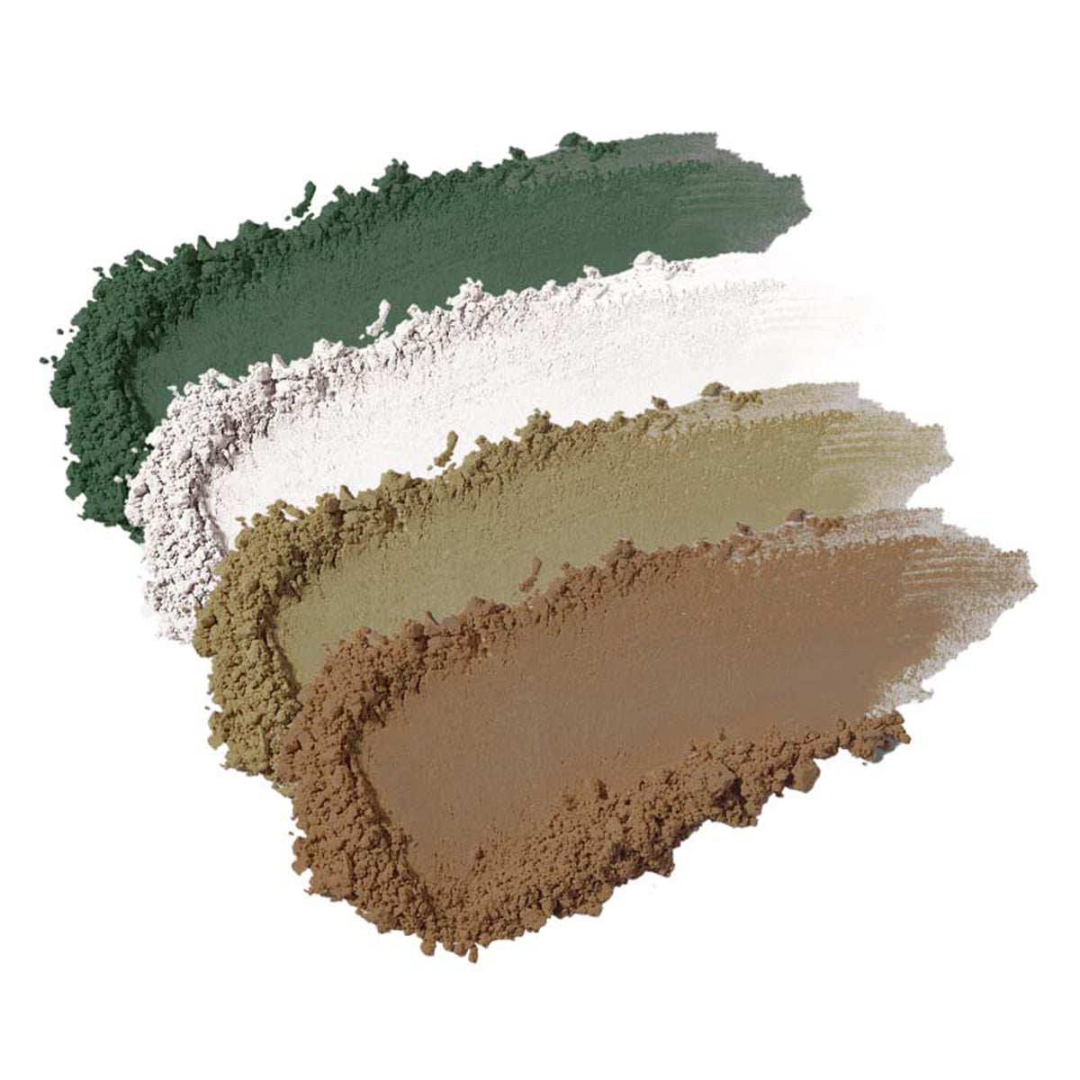 Sombra 4 Cores 02 Verde Astúrias Com Óleo de Jojoba e Rosa Mosqueta, NaturaBio Cosmetics 4 x 1,6g