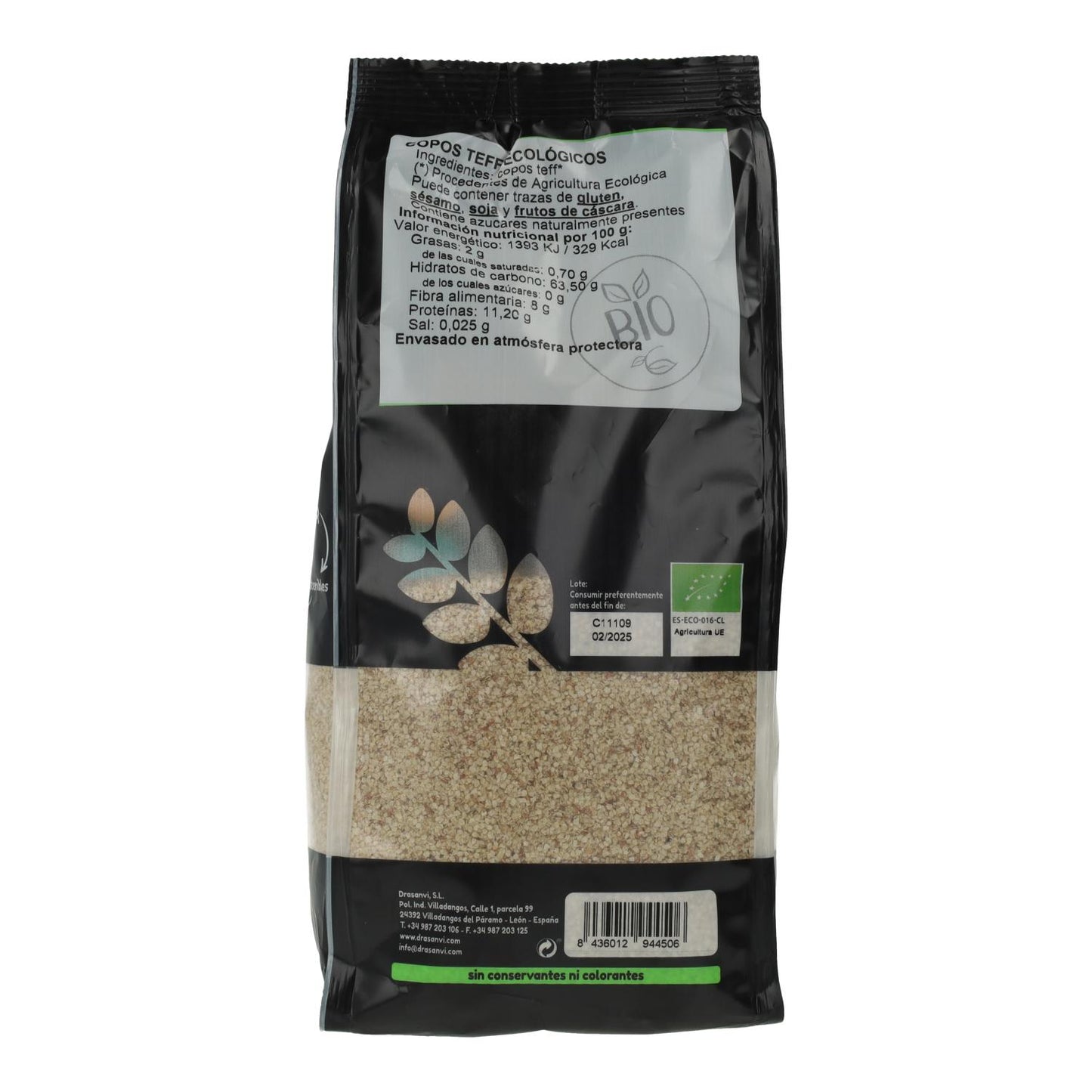 Flocos de teff orgânico Ecosana 500 g