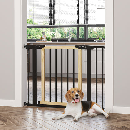 Pawhut Barrera Seguridad Para Perros Extensible Para Escaleras Puertas 75-103 Cm_1