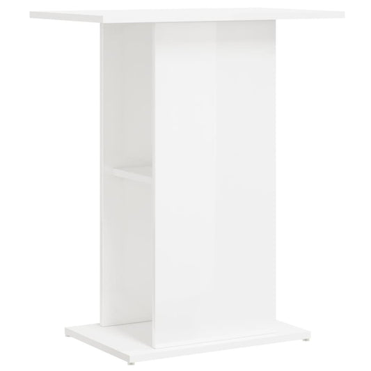 Vidaxl Soporte Acuario Madera Ingeniería Blanco Brillo 60,5x36x72,5 Cm_0