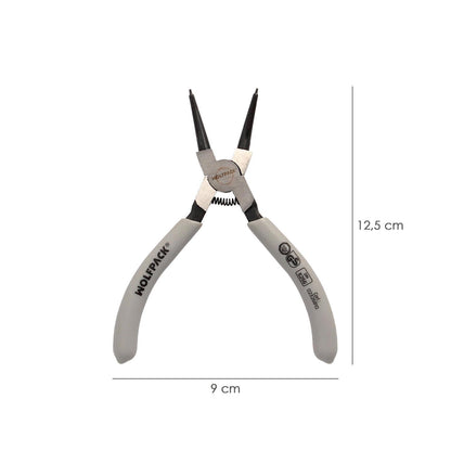 Alicates Arandelas Interiores Recto 125 Mm. Acero Din 5256. Anillos De Presion, Anillos De Retención, Arandelas Circlips