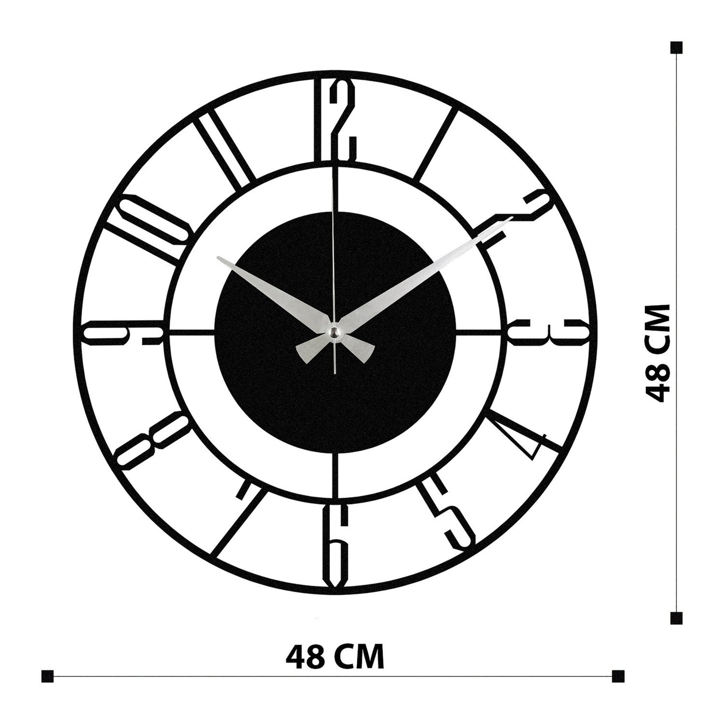 Reloj De Pared Metal Decorativo Básico_1