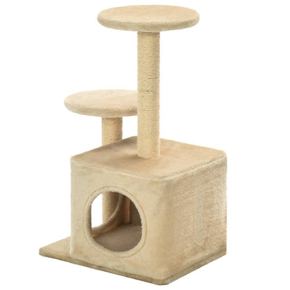 Vidaxl Rascador Para Gatos Con Poste De Sisal 60 Cm Beige_3