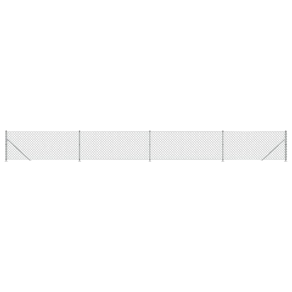 Cerca De Alambre Con Brida Plateada 1,1x10 M / Vetonek_2