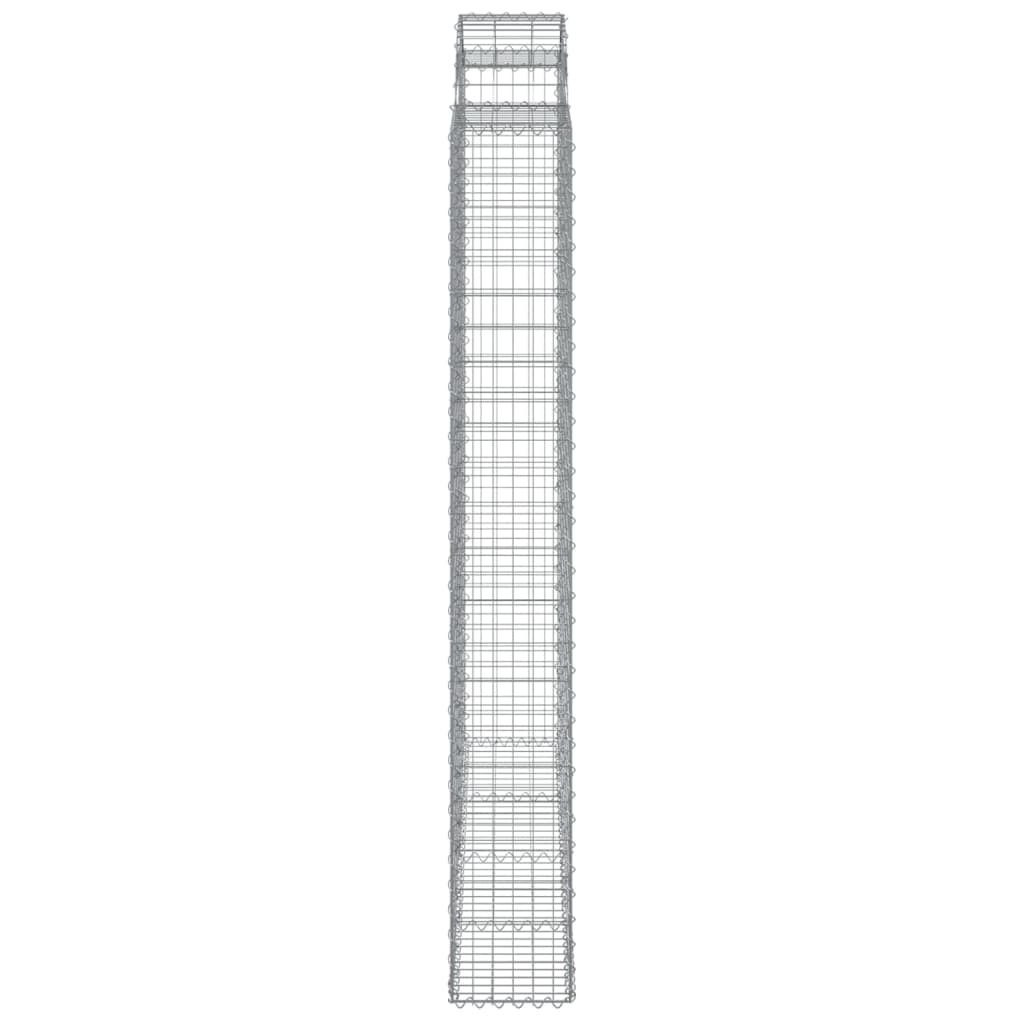 Cestas De Gaviones 7 Uds Forma De Arco Hierro 200x30x220/240 Cm_4
