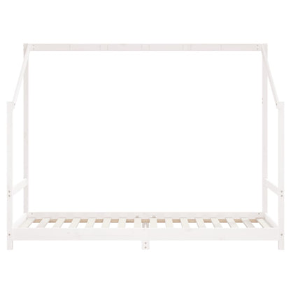 Estructura De Cama Para Niños Madera De Pino Blanco 80x200 Cm / Vetonek_4