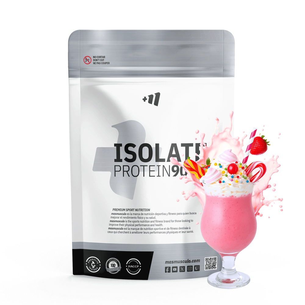 Isolate 90 Cfm - 500 G - Sueño De Fresa (strawberry Dreams) - Aumenta La Masa Muscular - Masmusculo_0