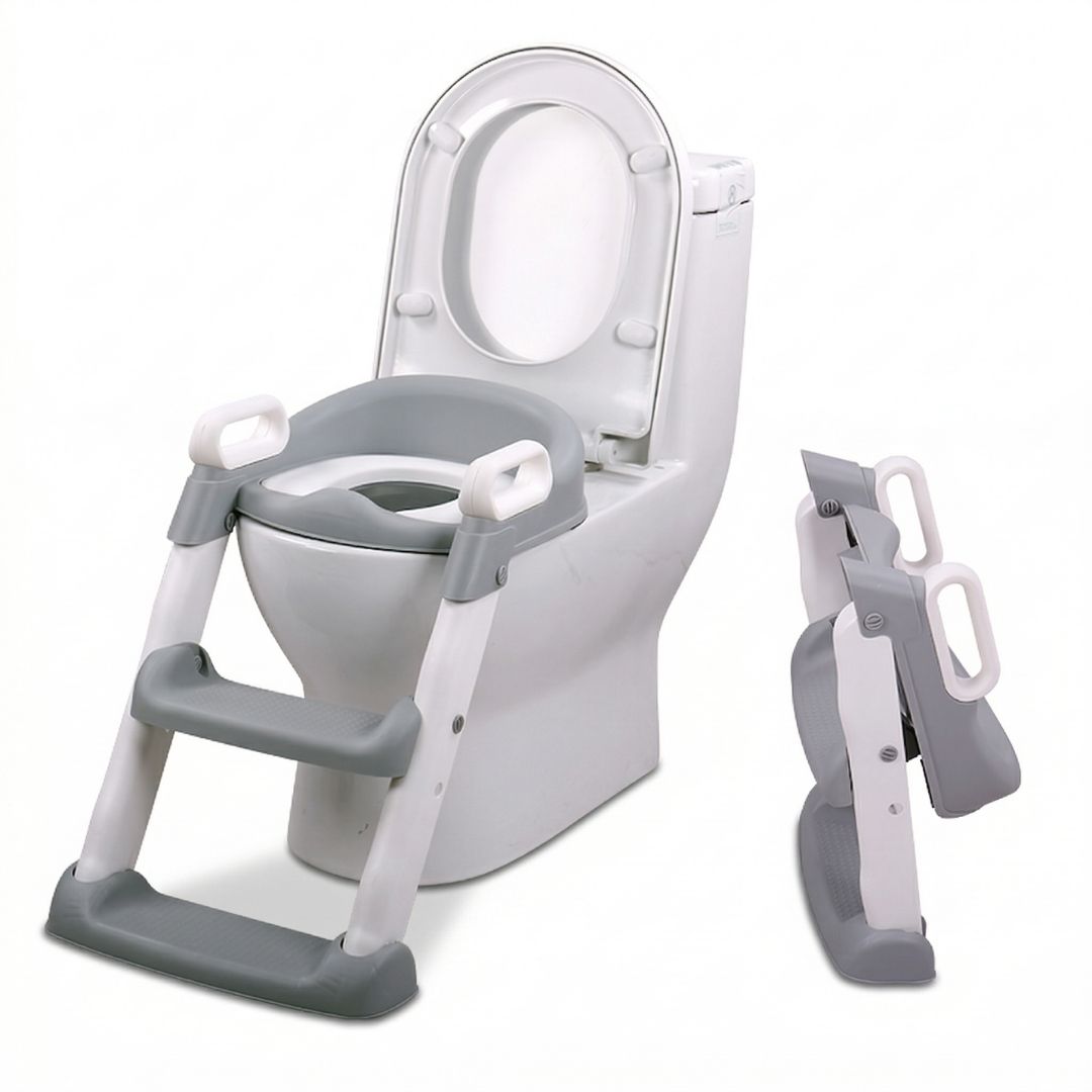 Bathby | Adaptador Wc Infantil Con Escalera | Plegable | Altura Ajustable | Cojín De Pvc | Antideslizante_0