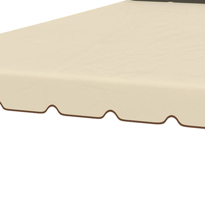 Outsunny Techo De Repuesto Para Cenador 3x3 M Con Doble Techo Beige_3