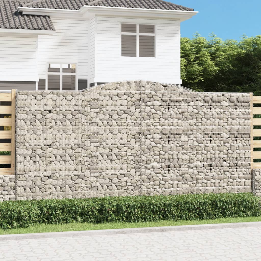 Cestas De Gaviones 4 Uds Forma De Arco Hierro 400x50x200/220 Cm_1