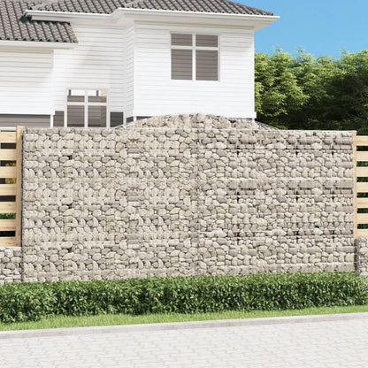 Cestas De Gaviones 4 Uds Forma De Arco Hierro 400x50x200/220 Cm_1