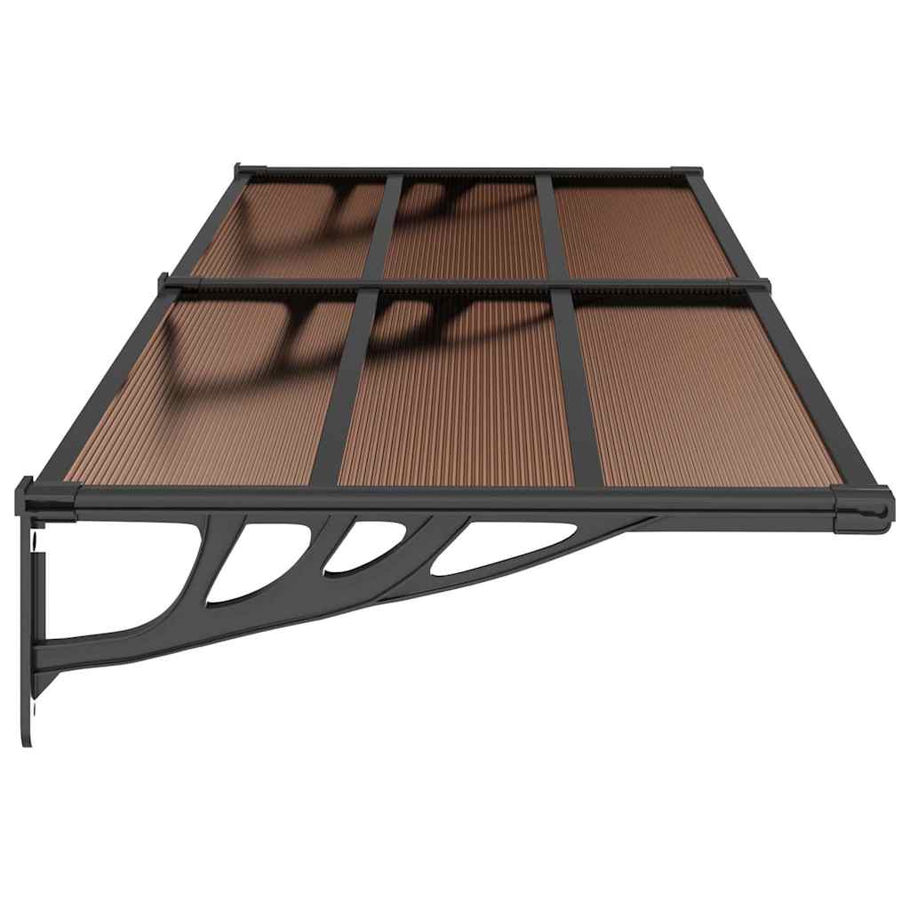 Marquesina De Puerta Policarbonato Negro 239x90 Cm_3