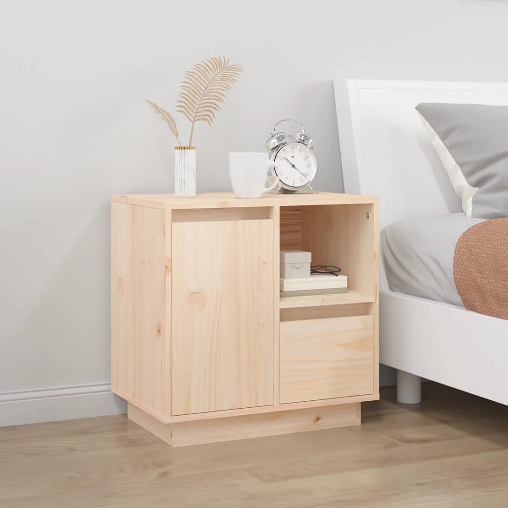 Mesitas De Noche 2 Uds Madera Maciza De Pino 50x34x50 Cm_1
