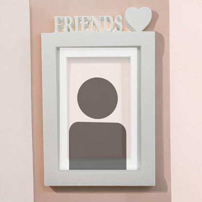 Marco De Fotos Mesa O Pared Modelo Friends 24.5x17.5cm Para Fotos 13x18cm Blanco_1