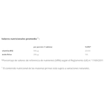 Vitamin B12 + Folic Acid 365 Tabs_1