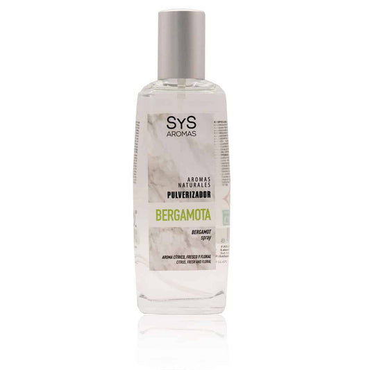 Ambientador Pulverizador Bergamota Mármol SYS Aromas 100 ml | Aroma Cítrico y Floral | Equilibrante_0